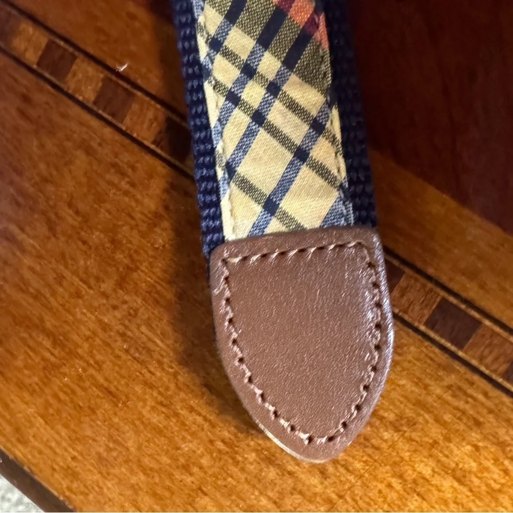 Janie and Jack Picnic blue madras plaid belt Size 2T to 3